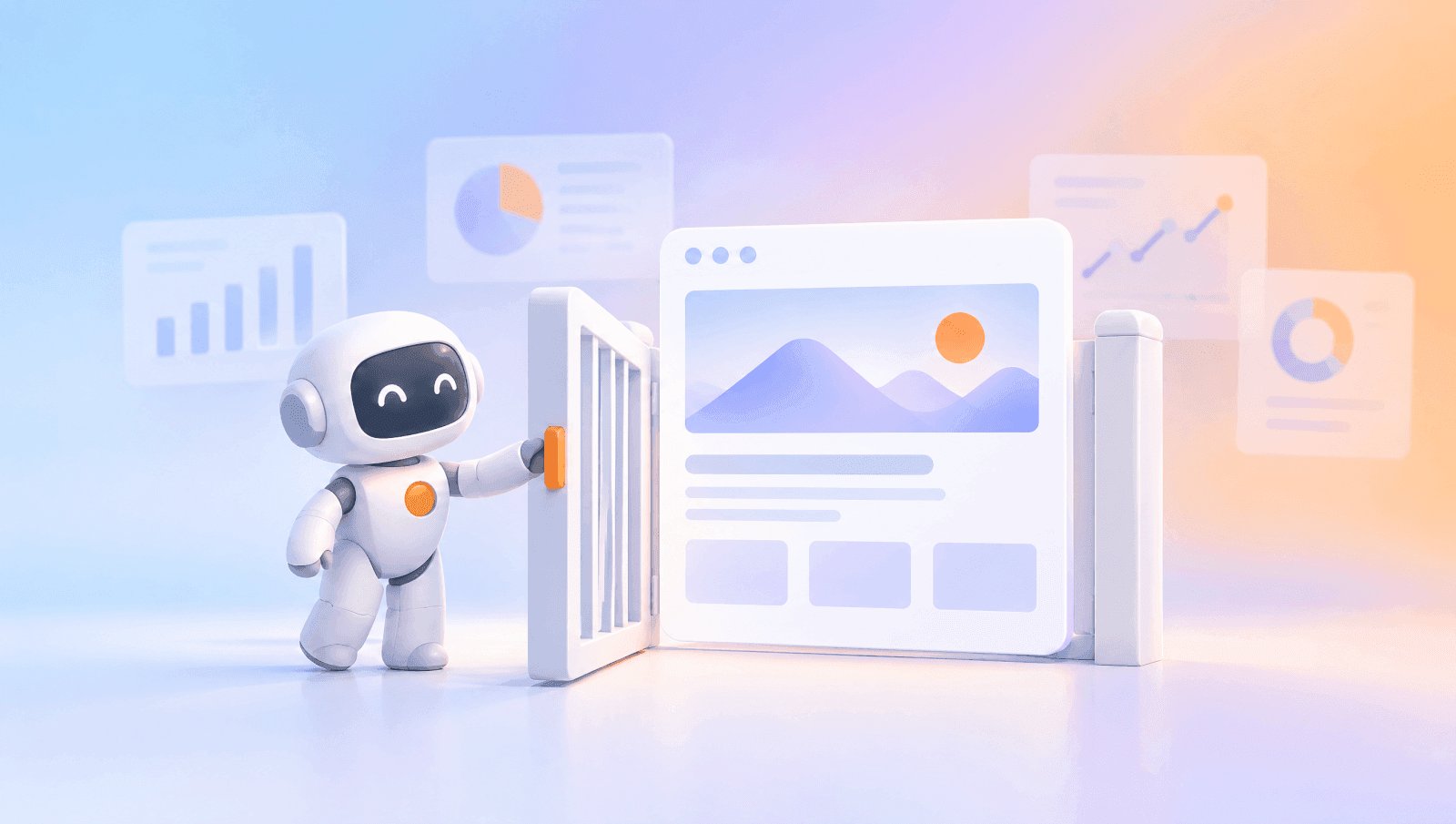 On-brand illustration for: Is Your Site Blocking GPTBot, ClaudeBot & PerplexityBot? An AI Crawler Accessibility Checklist