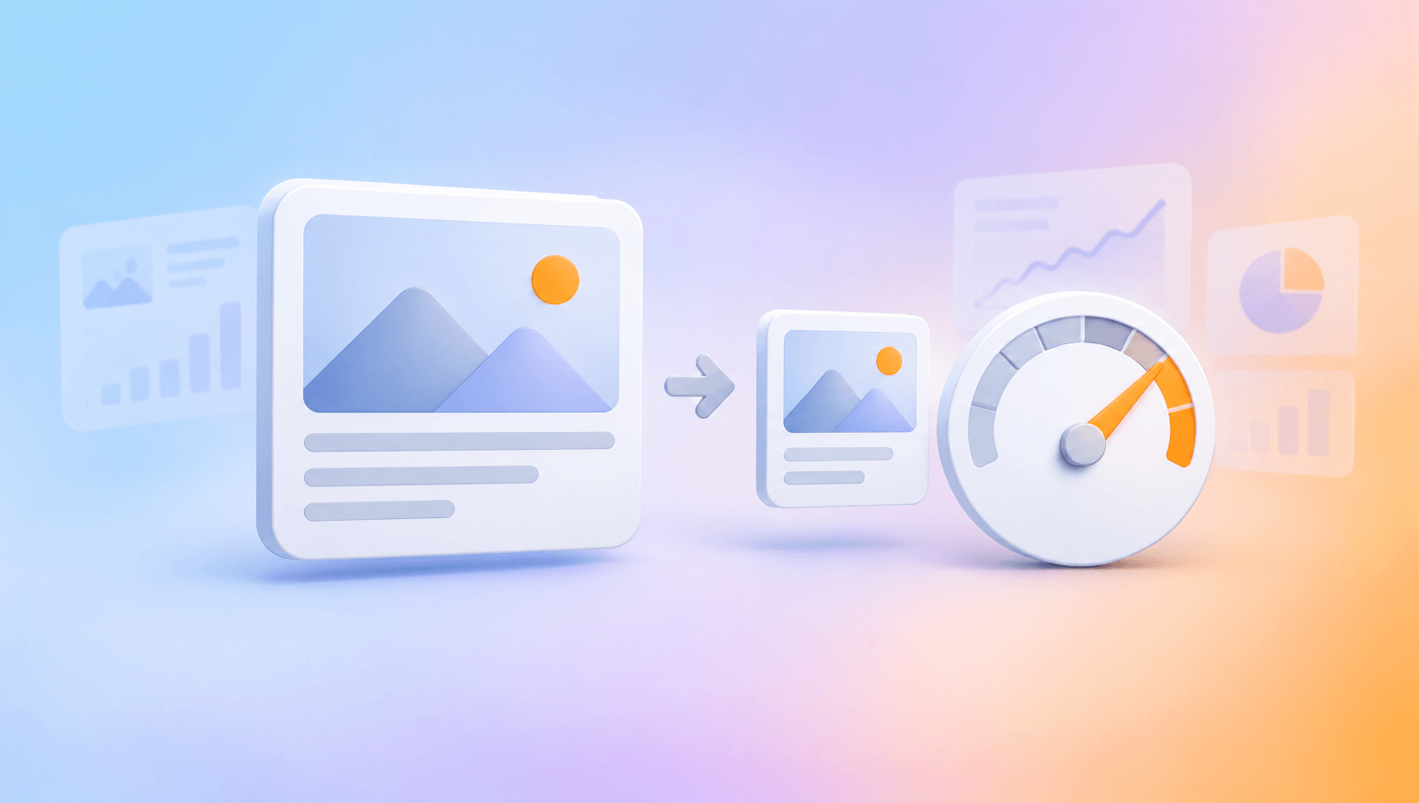Bulky image tile compressing beside a speed dial