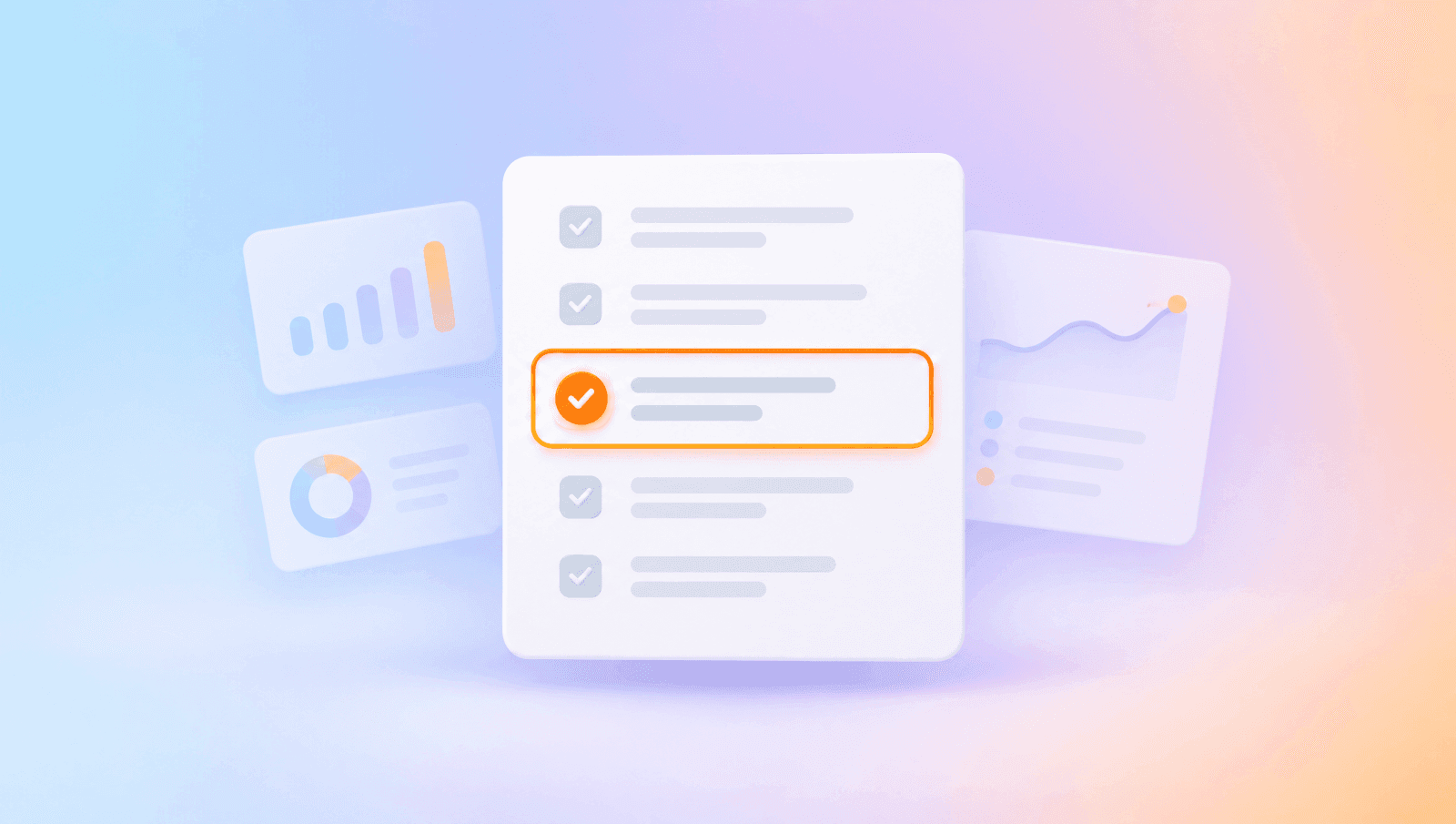 Accessibility checklist card with a focus-ring control